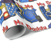 Politieman Papa Held Cadeaupapier (Rol Hoek)