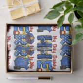 Politieman Papa Held Tissuepapier (Geschenk)