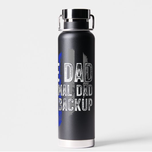 Politieman Papa Waterfles (Achterkant)