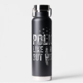 Politieman Papa Waterfles (Voorkant)