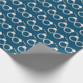 Politieman Patrolman Verjaardag Pensioen Handboeie Cadeaupapier (Hoek)