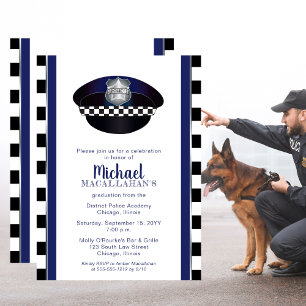politieman Politie Cop Pet Graduation Party Kaart