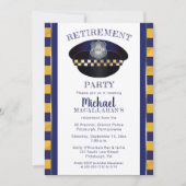 politieman | Politie | Cop Pet Retirement Party Kaart (Voorkant)