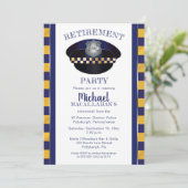 politieman | Politie | Cop Pet Retirement Party Kaart (Staand voorkant)