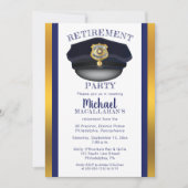 politieman | Politie | Cop Pet Retirement Party Kaart (Voorkant)