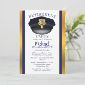 politieman | Politie | Cop Pet Retirement Party Kaart (Staand voorkant)