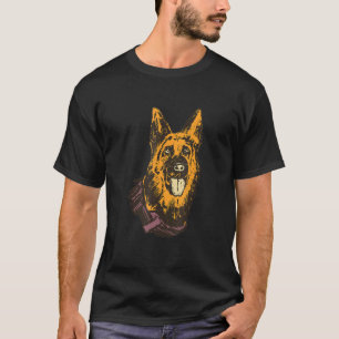 Politieman politiehond K9-eenheid Duitse herder T-shirt