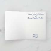 Politieman Snowman Christmas Kaart Dept. of Persoo (Binnen)