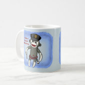 Politieman Sock Monkey Mok (Voorkant links)