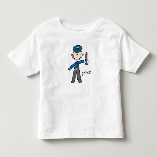 politieman-toets kinder shirts (Voorkant)