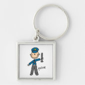 politieman-toets sleutelhanger (Voorkant)