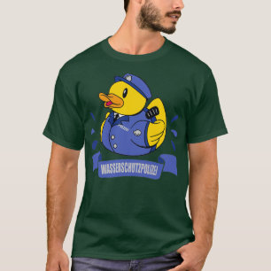 politieman van de badkuipenpolitie t-shirt