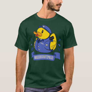 politieman van de badkuipenpolitie t-shirt