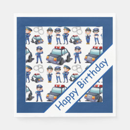 Politiemannen Verjaardag Servet