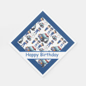 Politiemannen Verjaardag Servet (Hoek)