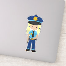 Politiemeisje, politieagent, Cop, Blonde Hair