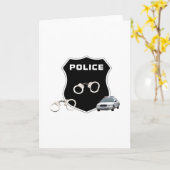 Politiemisdaadbadge leeg van binnen kaart (Gele Bloem)