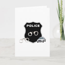 Politiemisdaadbadge leeg van binnen kaart