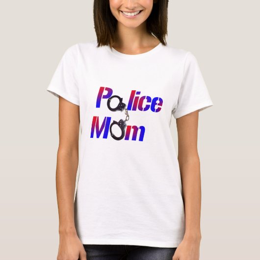 Politiemoeder T-shirt (Voorkant)