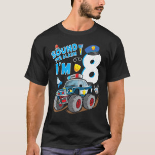 politiemonster van de 8e verjaardag van de joch-po t-shirt