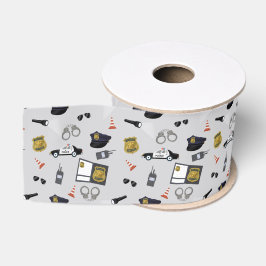 Politiemotief Politieagent Patroon Grosgrain Lint