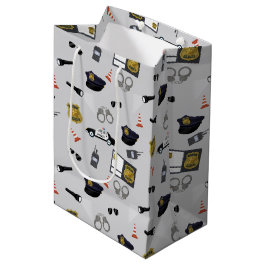Politiemotief Politieagent Patroon Medium Cadeauzakje