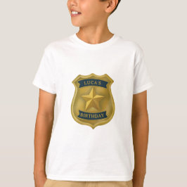 Politiemotief Politieagent Verjaardag Jongen T-shirt