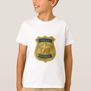 Politiemotief Politieagent Verjaardag Jongen T-shirt