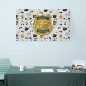 Politiemotief Politieagent Verjaardag Spandoek (Beurs)