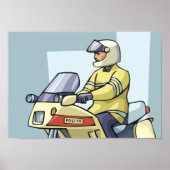 Politiemotoragent Handhaving Van De Wet Poster (Voorkant)