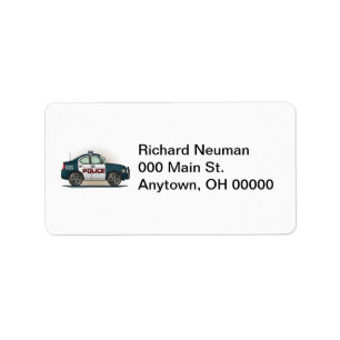 Politieonderschepper Car Car Address Label
