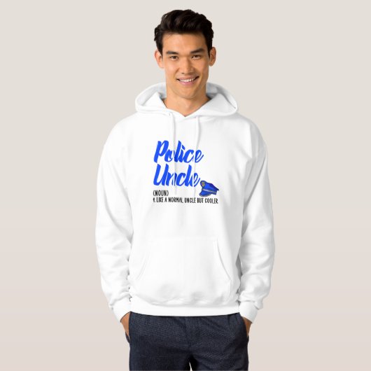 politieoom maar koeler hoodie (Voorkant volledig)