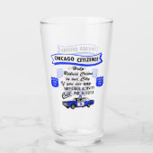  politieoperatie van Chicago stoppen Glas (Achterkant)