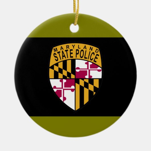 Politieornament van de deelstaat Maryland Keramisch Ornament (Voorkant)