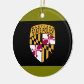 Politieornament van de deelstaat Maryland Keramisch Ornament (Links)