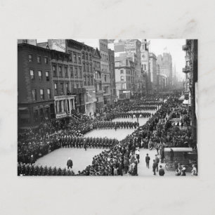 Politieparade op 5th Ave, NYC: 1900 Briefkaart