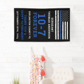 Politiepartij Thin Blue Line 10-7 Happy Retirement Spandoek (Insitu)
