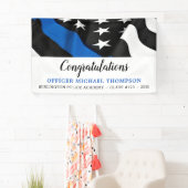Politiepartij van de Thin Blue Line Flag Afstudere Spandoek (Insitu)