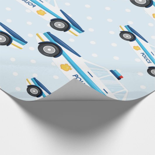 Politiepatroon Cadeaupapier (Hoek)