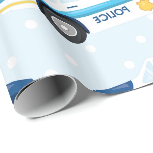 Politiepatroon Cadeaupapier (Rol Hoek)