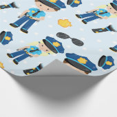 Politiepatroon Cadeaupapier (Hoek)