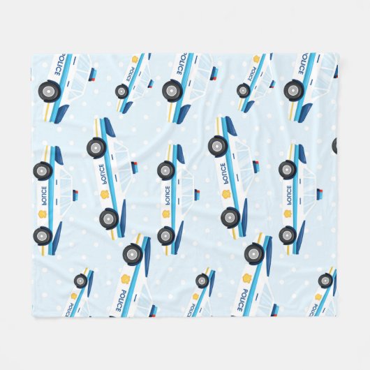 Politiepatroon Fleece Deken (Voorkant (Horizontaal))