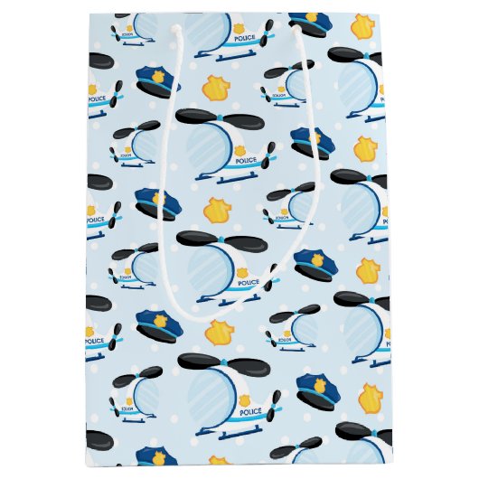 Politiepatroon Medium Cadeauzakje (Voorkant)