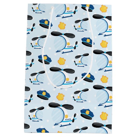 Politiepatroon Medium Cadeauzakje (Achterkant)