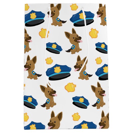 Politiepatroon Medium Cadeauzakje (Voorkant)