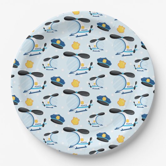 Politiepatroon Papieren Bordje (Voorkant)