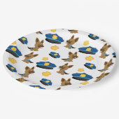 Politiepatroon Papieren Bordje (Gekanteld)