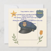 Politiepet Felicitatiekaart  Kaart (Achterkant)