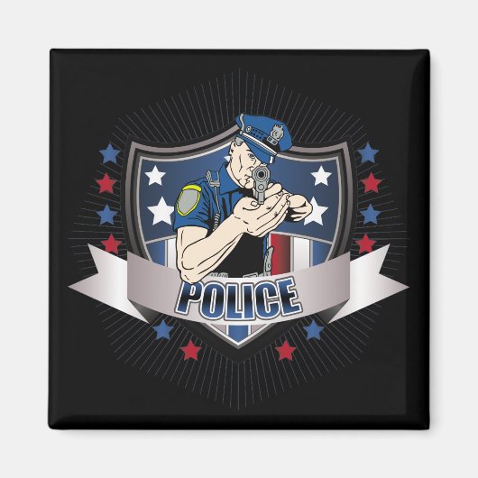 politiepop magneet (Voorkant)