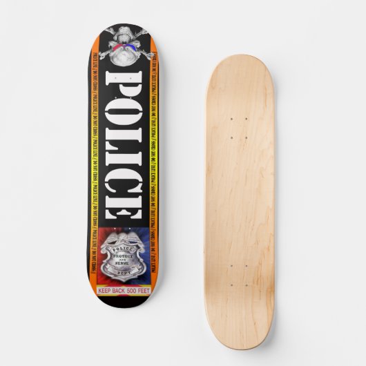Politieraad achtervolgen skateboard (Voorkant)